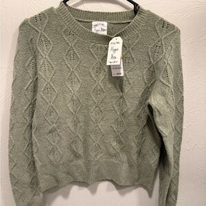 Hippie Rose Green Sweater for Women